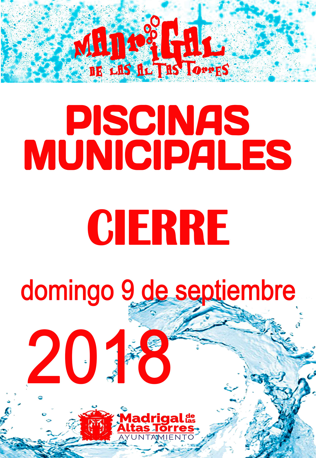 Cierre Piscinas 2018